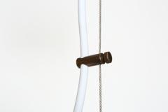  Stilnovo Stilnovo ceiling suspension light Opaline glass Brass Italy 1960s - 4615145