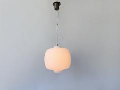  Stilnovo Stilnovo ceiling suspension light opaline glass and brass Italy 1960s - 4615209