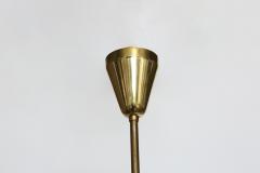  Stilnovo Stilnovo chandelier Mid Century Modern Opaline Glass Brass 1960s - 4470244