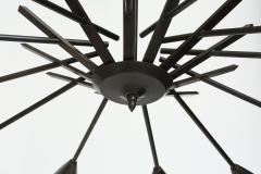  Stilnovo Stilnovo chandelier in patinated brass Italy circa 1960s - 4317716