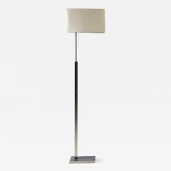  Stilnovo Stilnovo floor lamp in satin steel and parchment lampshade - 2628023