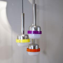  Stilnovo Stilnovo pendant 3 colored elements from the 60 s  - 3990178