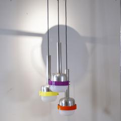  Stilnovo Stilnovo pendant 3 colored elements from the 60 s  - 3990185