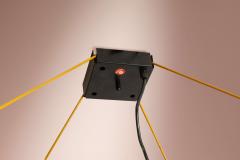  Stilnovo Stilnovo pendant lamp with wool felt shade and metal structure italy 1970s - 4254122