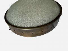  Stilnovo Stilnovo sconces or ceiling lights textured glass and brass Italy circa 1960s - 4450830
