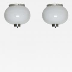  Stilnovo Stilnovo style flush mount ceiling lights a pair - 3631688