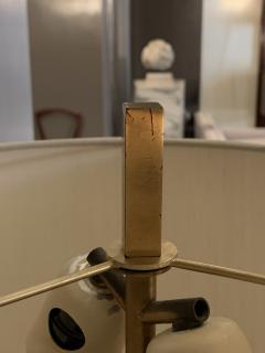  Stilnovo Stilnovo table lamp mod 8083 in colored glass and brass Italy 1960s - 4247921