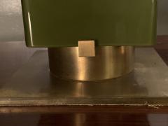  Stilnovo Stilnovo table lamp mod 8083 in colored glass and brass Italy 1960s - 4247925