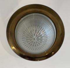  Stilnovo Stinovo Italian 1960s Mid Centruy Flush Ceiling Lamp - 4132239