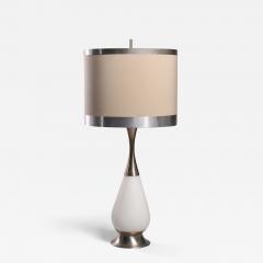  Stilnovo Table lamp in aluminum and glass by Stilnovo Italy 1960s - 2971055