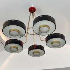  Stilnovo midcentury five light chandelier - 2807836