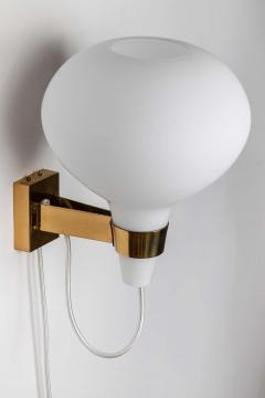  Stockmann Orno Large 1950s Lisa Johansson Pape Bulbo Glass and Brass Wall Lamp for Orno - 2072760