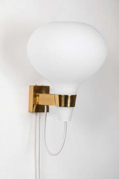 Stockmann Orno Large 1950s Lisa Johansson Pape Bulbo Glass and Brass Wall Lamp for Orno - 2072763