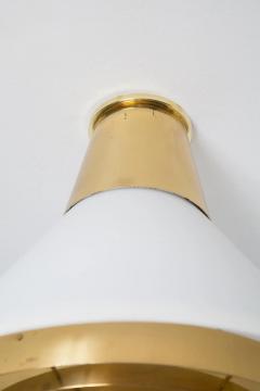  Stockmann Orno Large 1950s Lisa Johansson Pape Model 71 127 Glass Brass Ceiling Lamp - 2448689