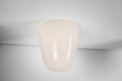  Stockmann Orno Model 70 013 Stockmann Orno Opal Glass Flush Mount Finland ca 1950s - 3917798