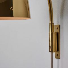  Stockmann Orno Pair of Large 1950s Lisa Johansson Pape 3055 Brass Wall Lamps for Stockmann - 2491389