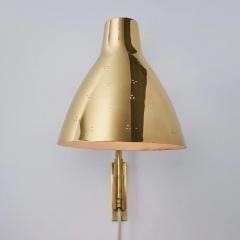  Stockmann Orno Pair of Large 1950s Lisa Johansson Pape 3055 Brass Wall Lamps for Stockmann - 2491393