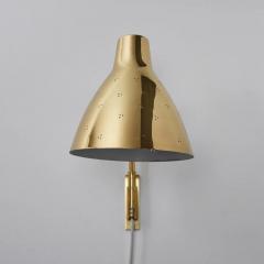  Stockmann Orno Pair of Large 1950s Lisa Johansson Pape 3055 Brass Wall Lamps for Stockmann - 2491394
