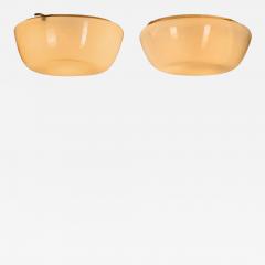  Stockmann Orno Pair of Lisa Johansson Pape 1017 Ceiling Lights Finland ca 1950s - 4305714