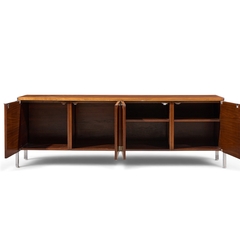  Stow Davis Furniture Co Alexis Yermakov for Stow Davis Electra Series Walnut and Chrome Credenza - 4717475