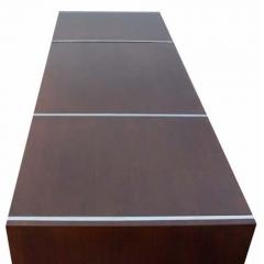  Stow Davis Furniture Co Stow Davis Dark Walnut Knee Hole Credenza Desk - 2795231