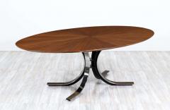  Stow Davis Furniture Co Stow Davis Starburst Walnut Steel Dining Table Desk - 2265352