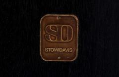  Stow Davis Furniture Co Stow Davis Starburst Walnut Steel Dining Table Desk - 2265362