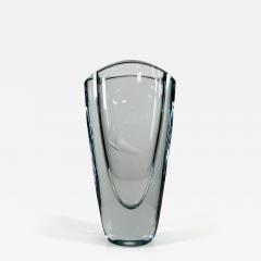  Strombergshyttan 1950s Strombergshyttan Vase Gazelle Crystal Art Glass Gunnar Nyland Sweden - 2822827