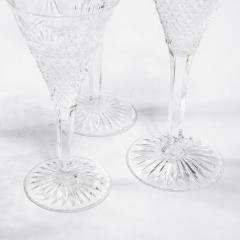  Stuart Glass Company Set of 60 Modernist Etched Crystal Glasses by Stuart with Neoclassical Detailing - 4037711