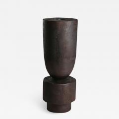  Studio Arno Declercq ARNO DECLERCQ SMALL BABEL VASE BLACK BELGIAN OAK - 2072285