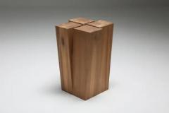  Studio Arno Declercq African Walnut Arno Declercq Four Legs Stool Naturel - 3377647