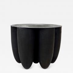  Studio Arno Declercq Artist Designer Arno Declercq Black Senufo Iroko Wood Low Coffee or Side Table - 1167739