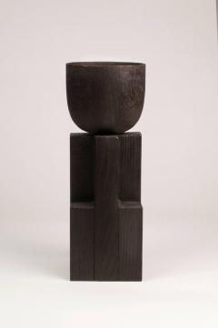  Studio Arno Declercq Goblet Vase Iroko and Oak Signed Arno Declercq - 1211913