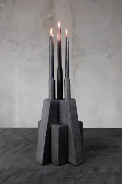  Studio Arno Declercq Oak Bunker Candleholder Arno Declercq - 1068824