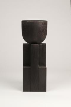  Studio Arno Declercq Pair of Goblet Bowl Iroko and Oak Signed Arno Declercq - 1068933