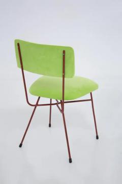  Studio BBPR Bbpr Chairs Set of Six in Velvet Green and Red - 3652544