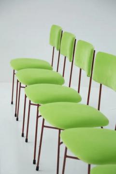  Studio BBPR Bbpr Chairs Set of Six in Velvet Green and Red - 3652570