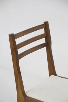  Studio BBPR Bbpr Set of 12 Wooden Mid Century Chairs in Boucl  - 3669563