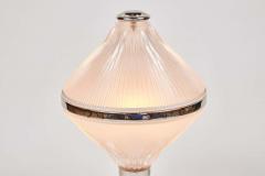  Studio BBPR Large Studio B B P R Polinnia Glass and Chrome Table Lamp c 1964 for Artemide - 1914236