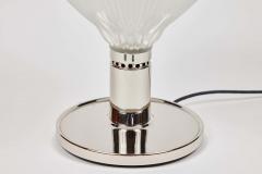  Studio BBPR Large Studio B B P R Polinnia Glass and Chrome Table Lamp c 1964 for Artemide - 1914242