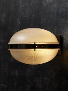  Studio BBPR Pair of BBPR for Artemide Wall Sconces in Metal and Glass - 3320101