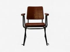 Studio BBPR Studio BBPR Lacquered Iron Wood Twelve Armchairs Italy 1960s - 4368146