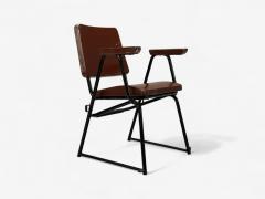 Studio BBPR Studio BBPR Lacquered Iron Wood Twelve Armchairs Italy 1960s - 4368149