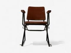 Studio BBPR Studio BBPR Lacquered Iron Wood Twelve Armchairs Italy 1960s - 4368150