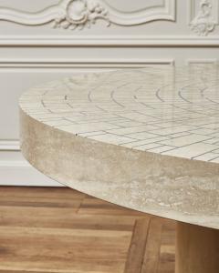  Studio Glustin Dining table in travertine by Galerie Glustin - 2855831