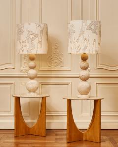  Studio Glustin Travertine stone table lamps by Galerie Glustin - 2855370
