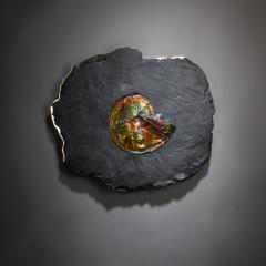  Studio Greytak Studio Greytak Ammonite on Bronze Ammonite and Mirror Polished Bronze Wall Art - 1083810