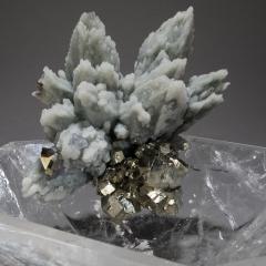  Studio Greytak Studio Greytak Crystal Bling Bowl 11 Hand Carved Quartz Blue Quartz Pyrite - 1083832