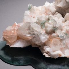  Studio Greytak Studio Greytak Himalayan Quartz on Cast Glass Pink Quartz Green Art Glass - 1459452