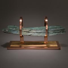  Studio Greytak Studio Greytak Olympus 9 Green Serpentine Polished Copper and Zebrawood - 1111133